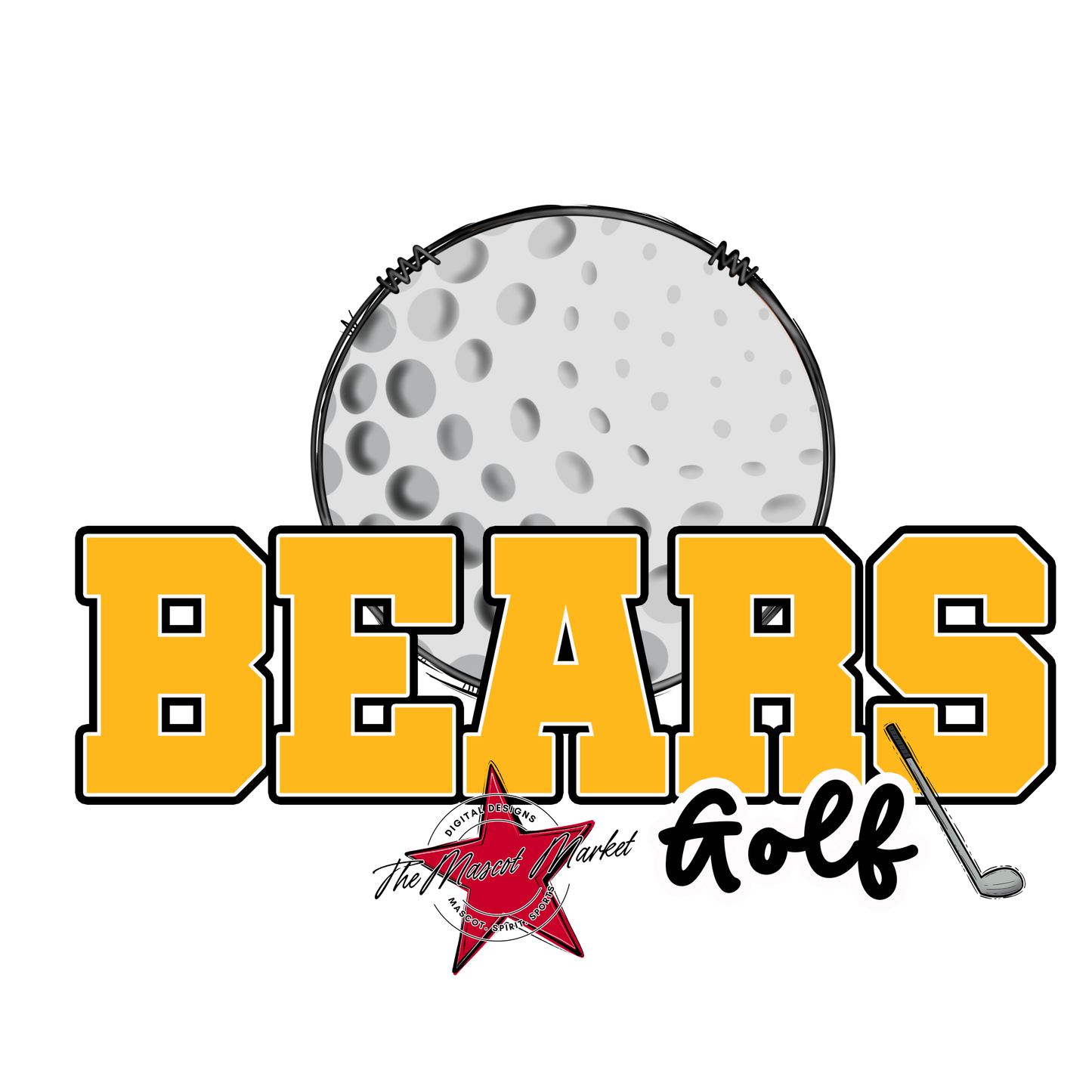 Bears Varsity Golf Design-Yellow