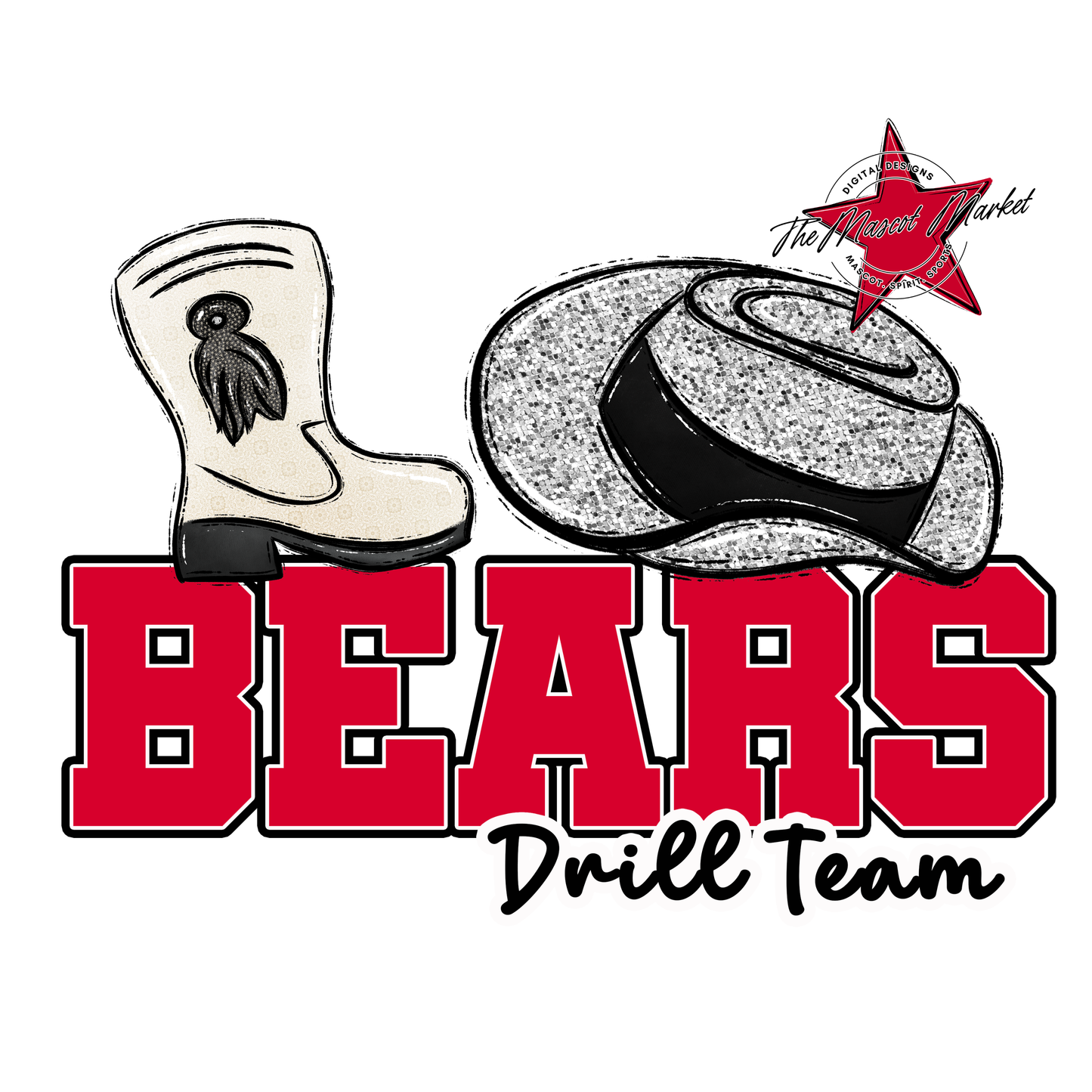 Bears Varsity Drillteam Design-Red