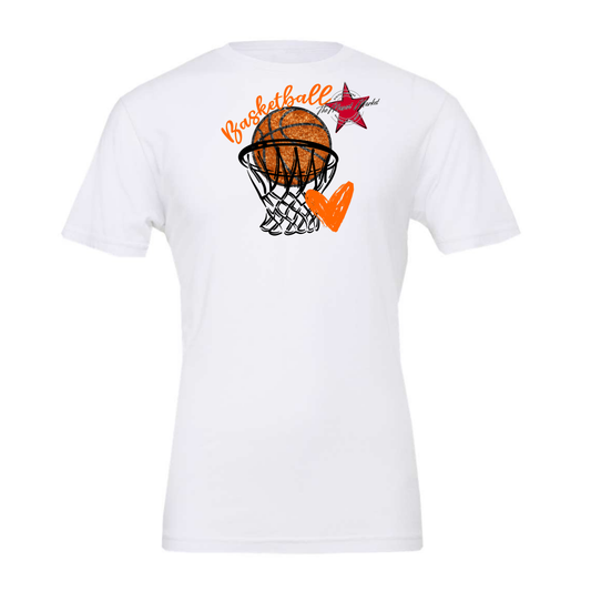 Basketball Sequins w Net-Orange