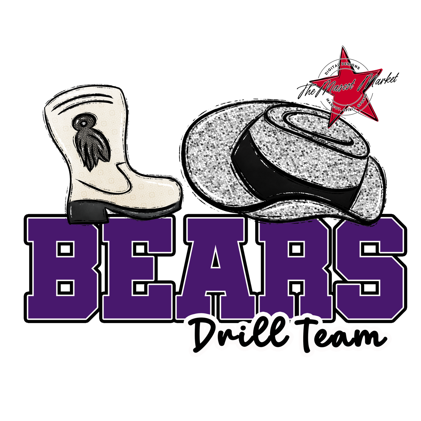 Bears Varsity Drillteam Design-Purple