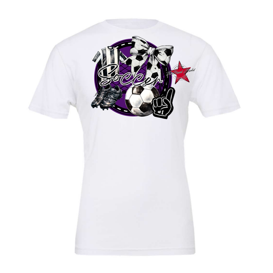 Circle Soccer Design-Purple