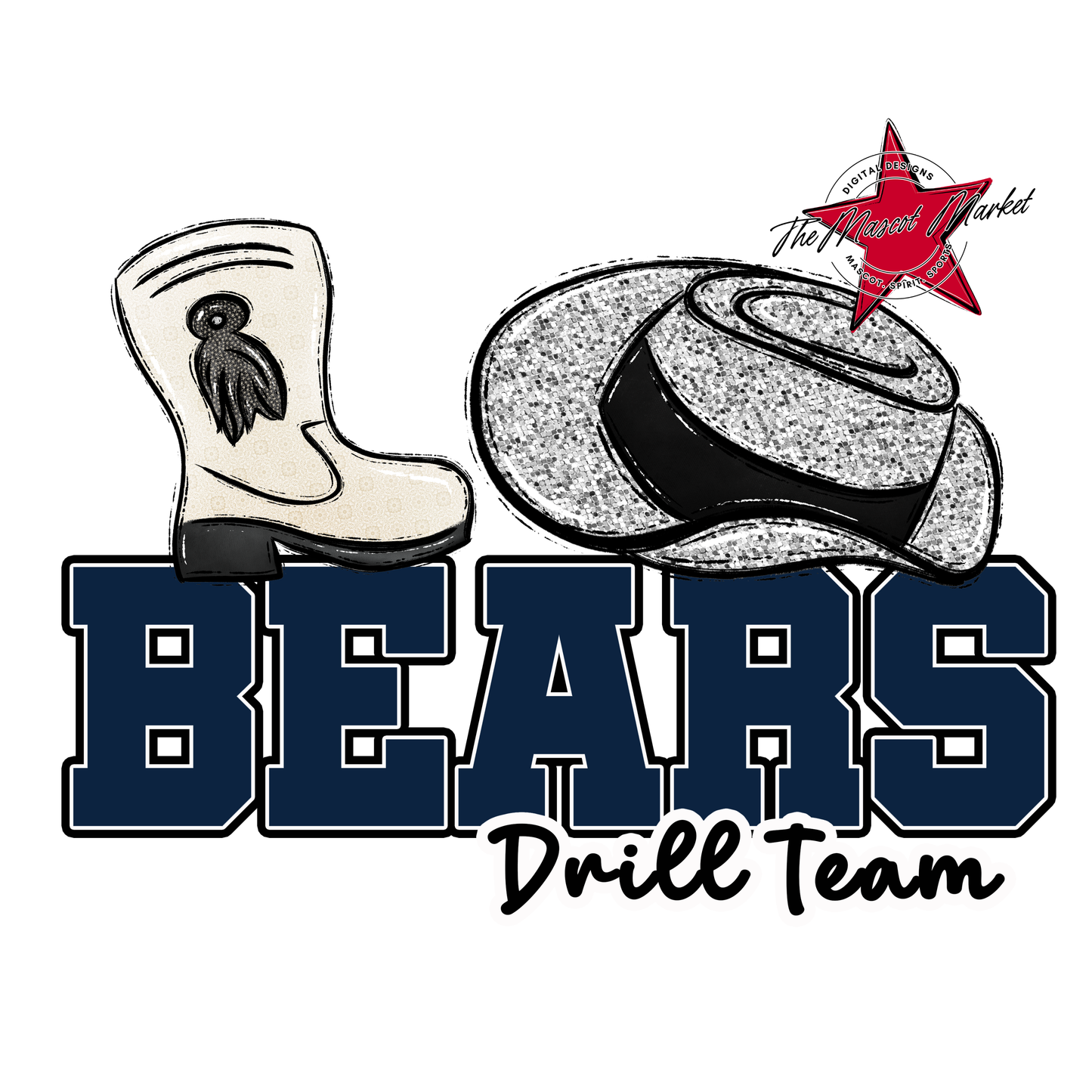 Bears Varsity Drillteam Design-Navy