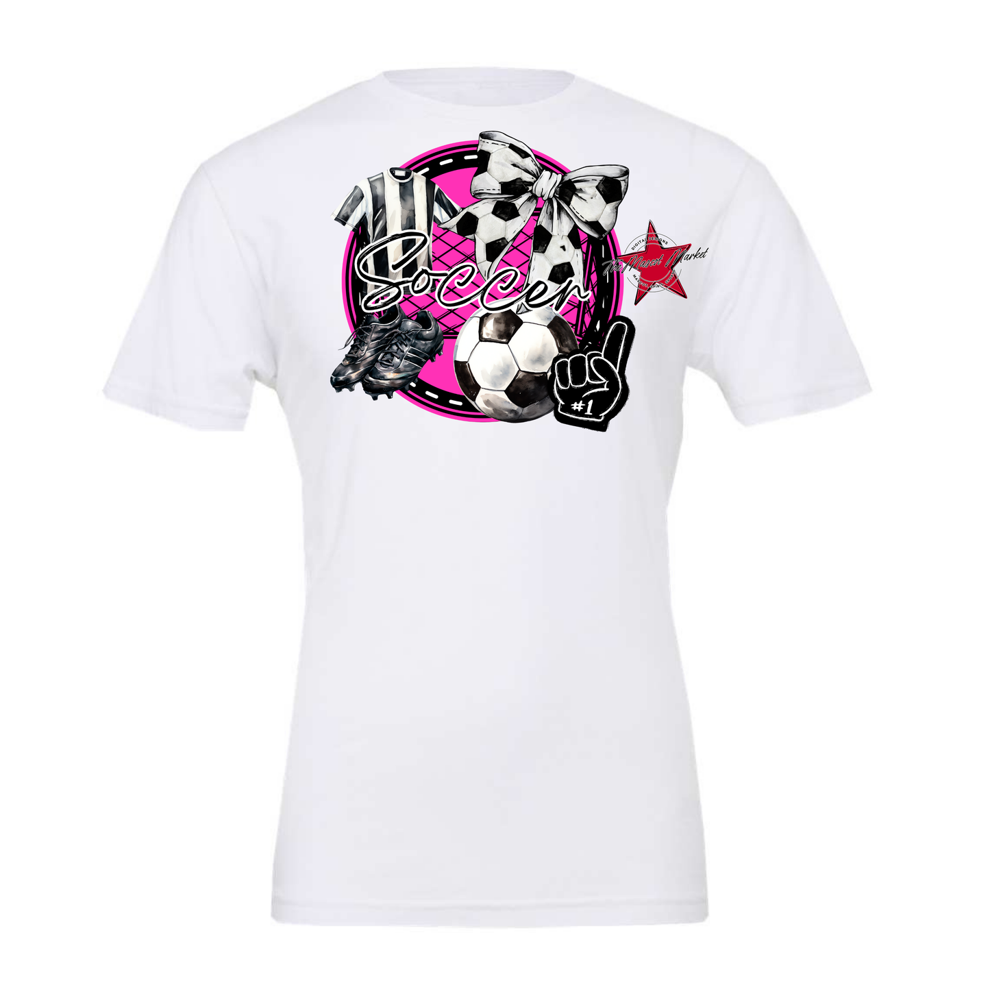 Circle Soccer Design-Pink