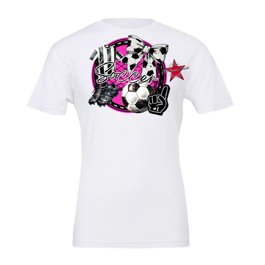 Circle Soccer Design-Pink