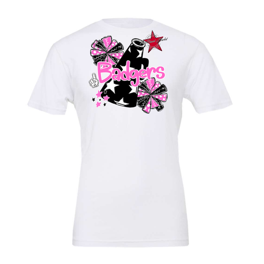 Badgers Alpha Cheer Megaphone-Baby Pink
