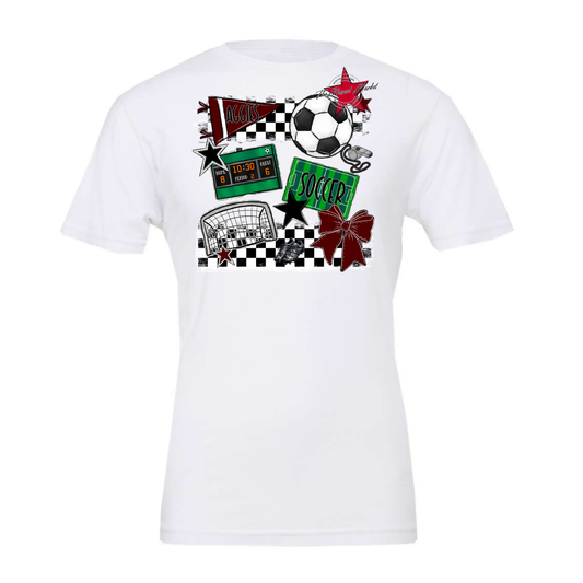 Aggies Soccer Checkers Design-Maroon