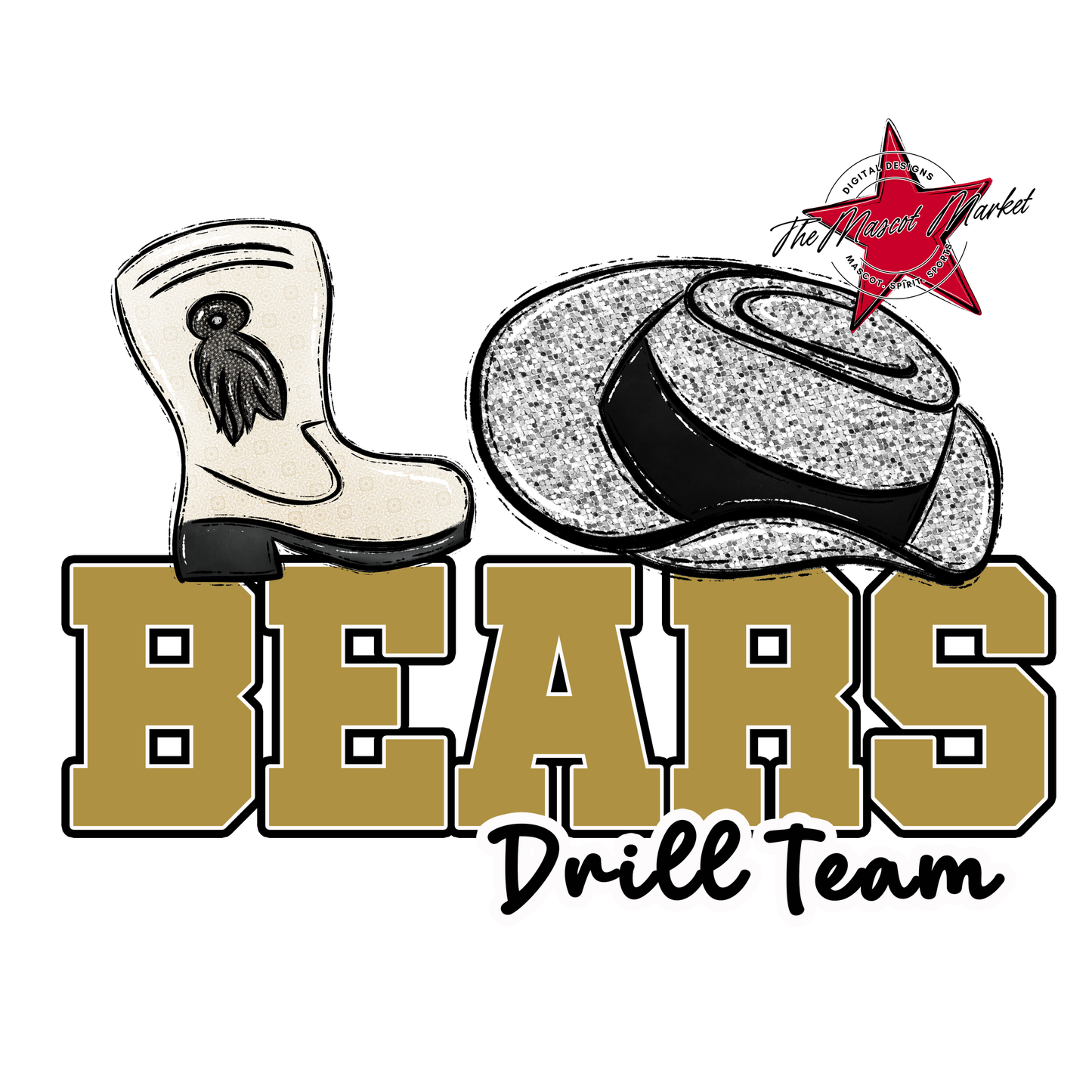 Bears Varsity Drillteam Design-Gold