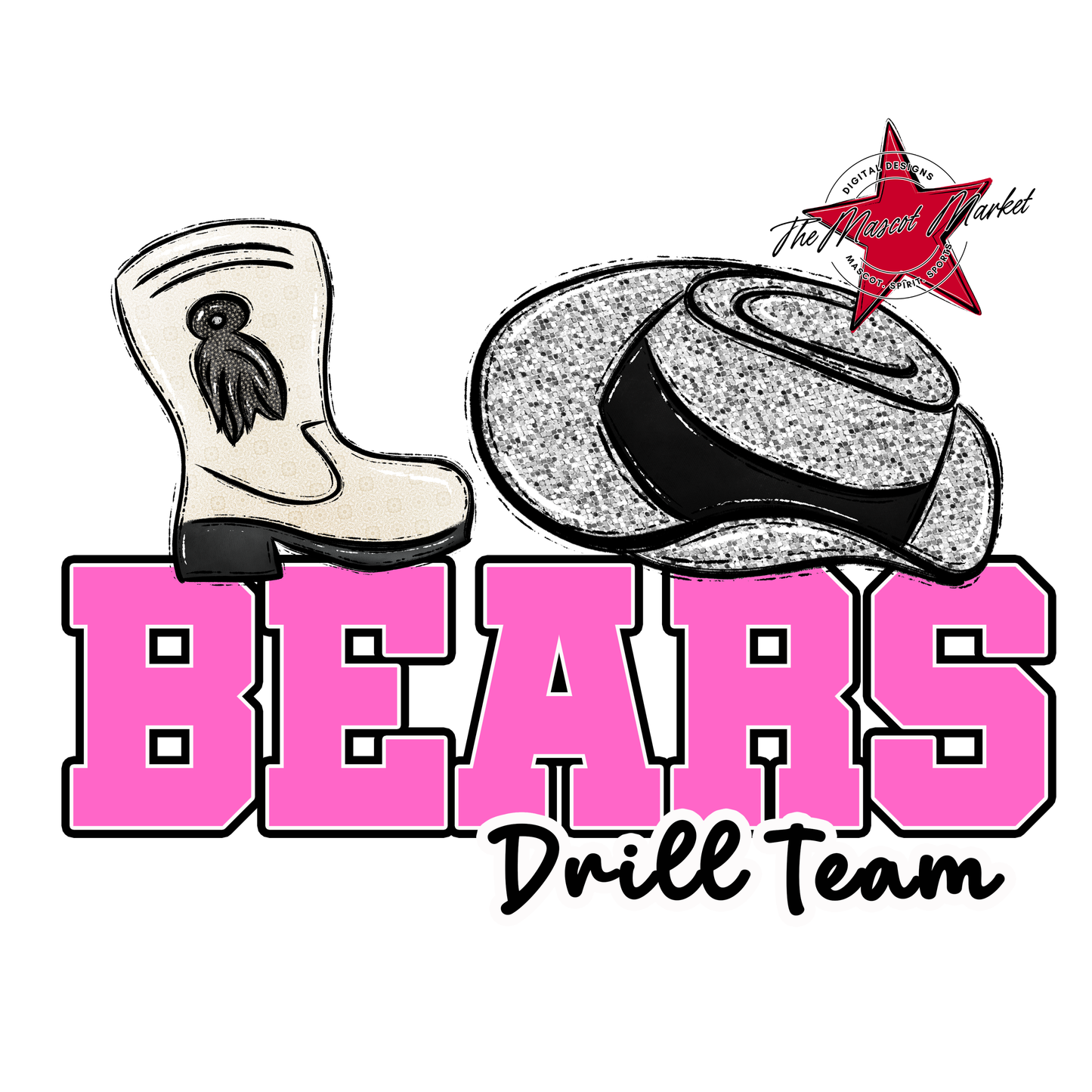 Bears Varsity Drillteam Design-Baby Pink