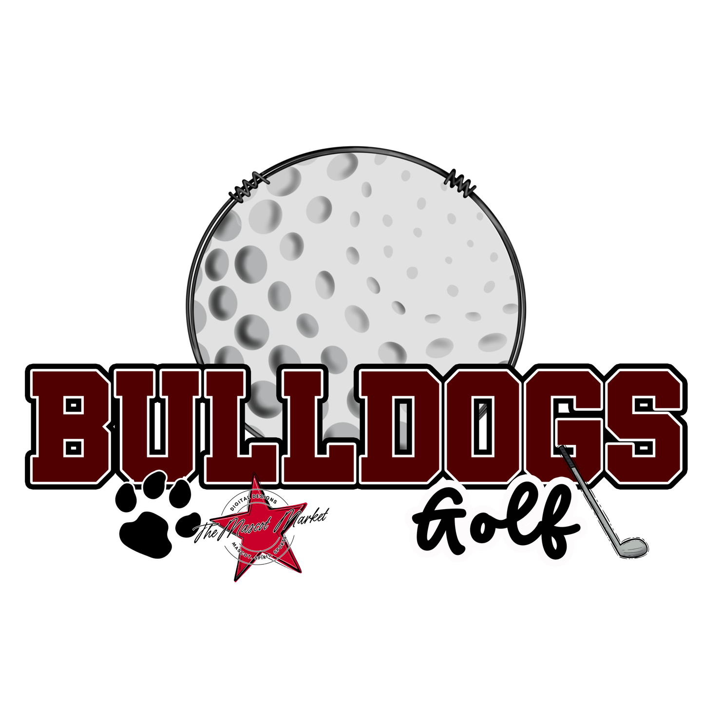 Bulldogs Varsity Golf-Maroon