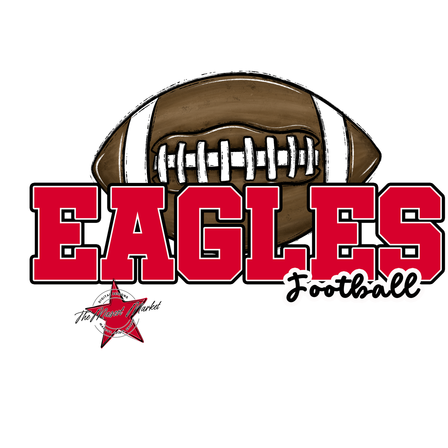 Eagles Varsity Football Design-Red
