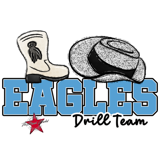 Eagles Varsity Drill Team Design-Carolina Blue