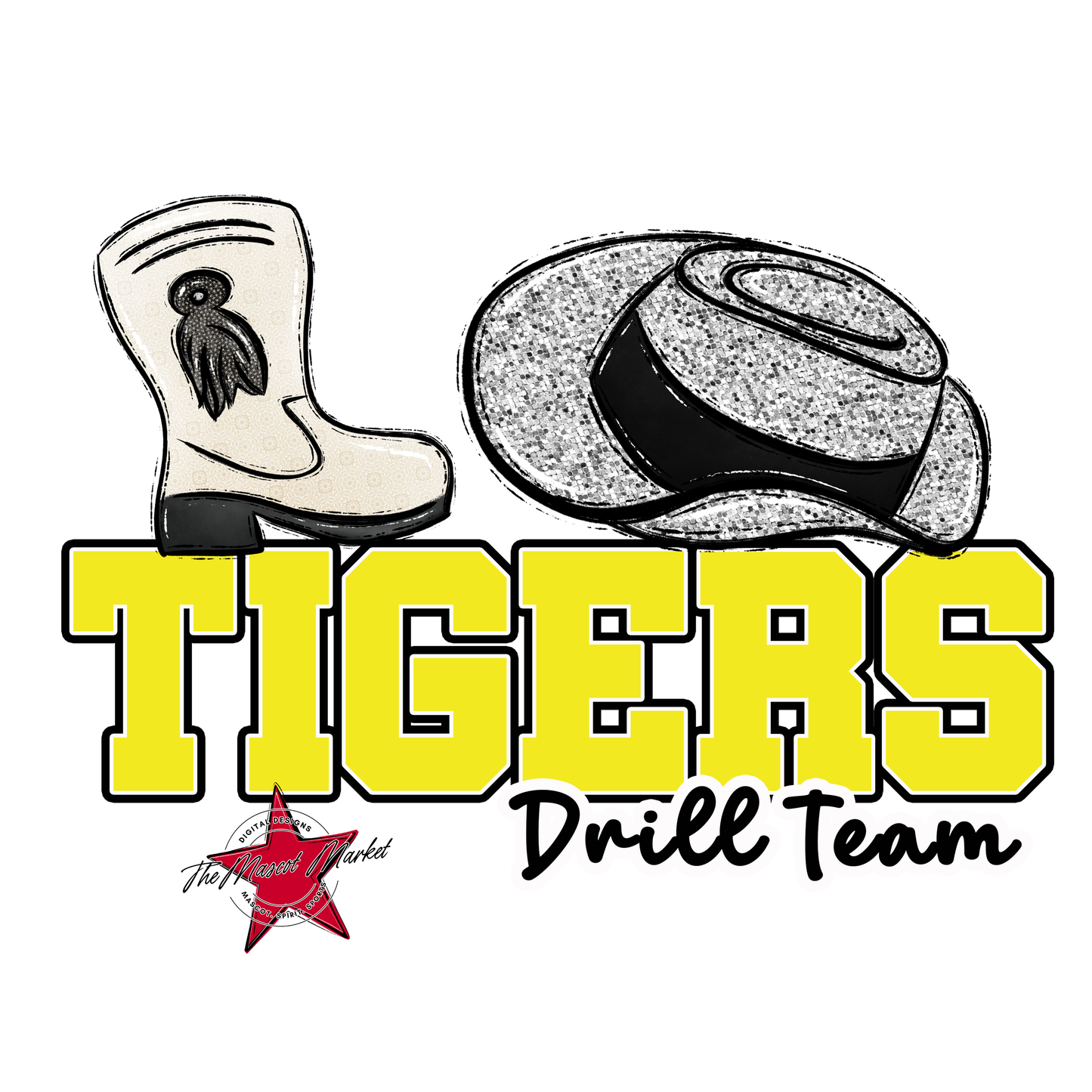 Tigers Varsity Drillteam-Bright Yellow