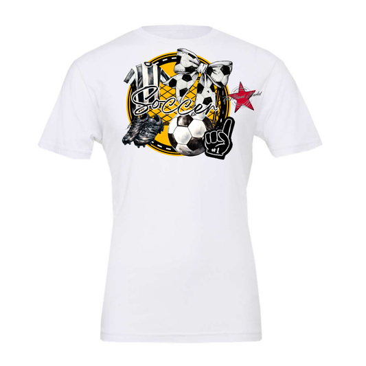 Circle Soccer Design-Yellow