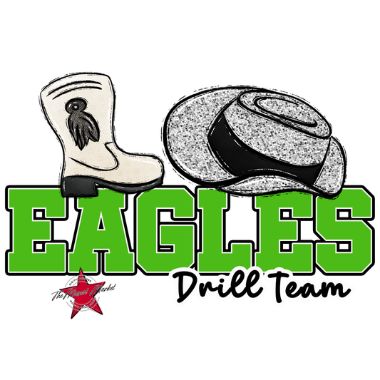 Eagles Varsity Drill Team Design-Bright Green