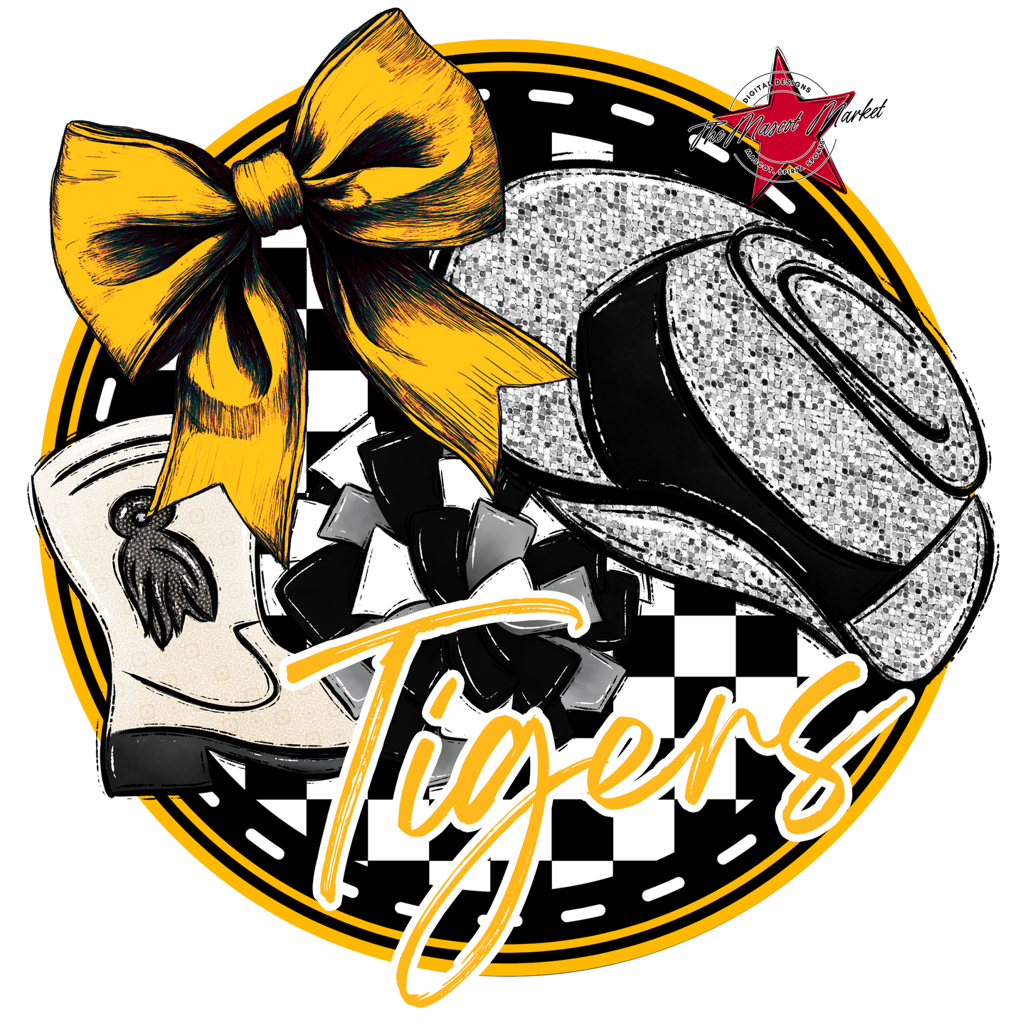 Tigers Circle Drillteam Design-Yellow