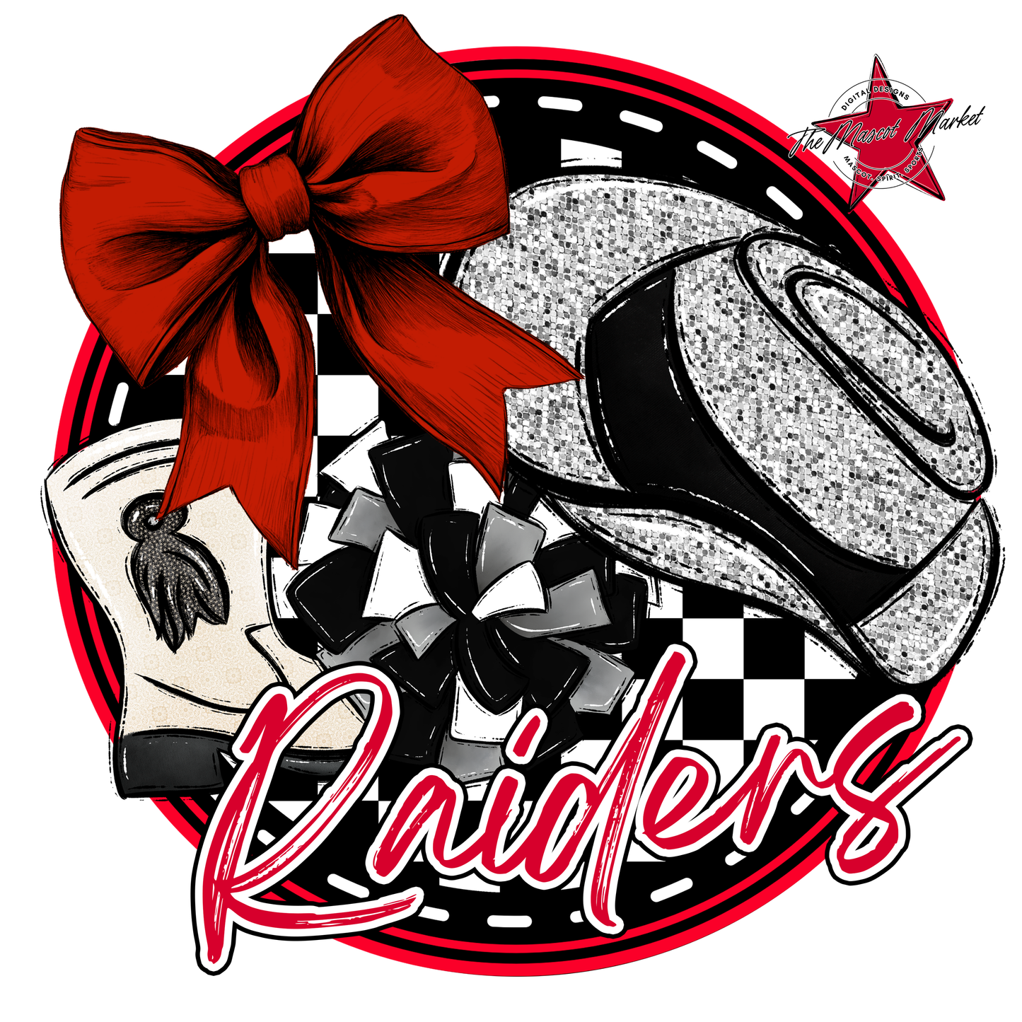 Raiders Circle Drillteam Design-Red