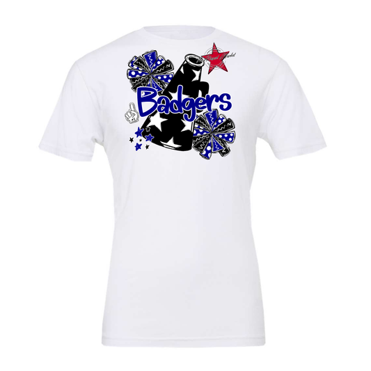 Badgers Alpha Cheer Megaphone-Blue