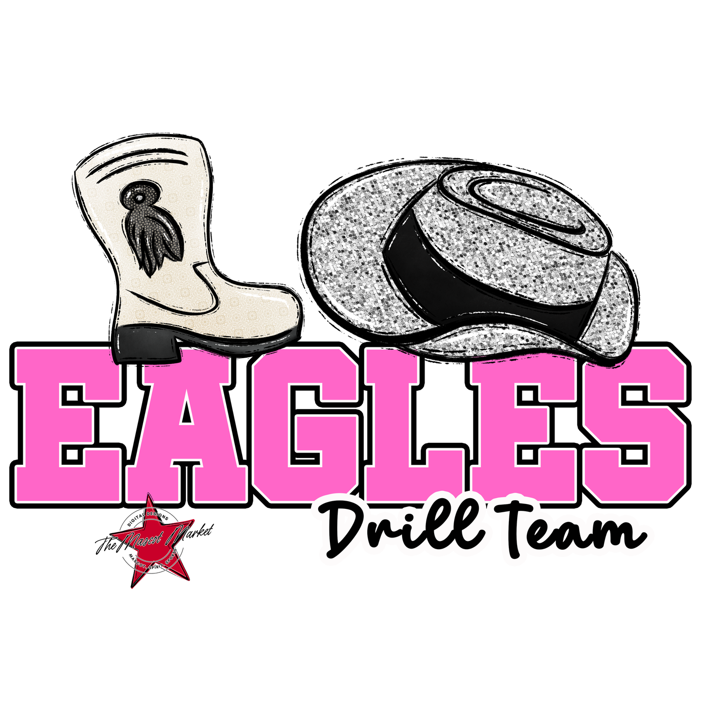 Eagles Varsity Drill Team Design-Baby Pink