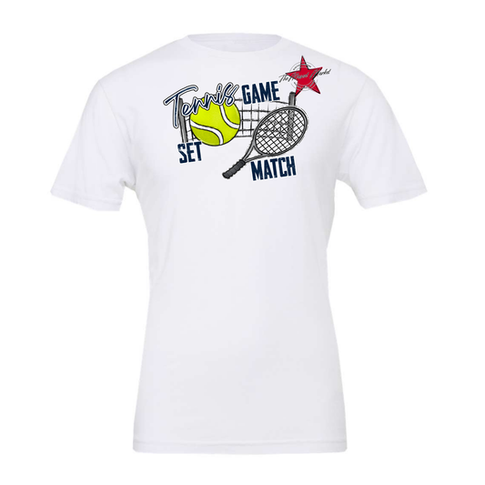 Game, Set, Match Tennis Design-Navy