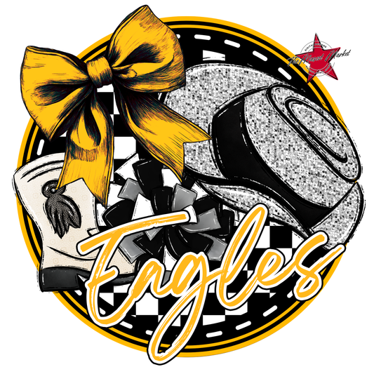 Eagles Circle Drill Team Design-Yellow