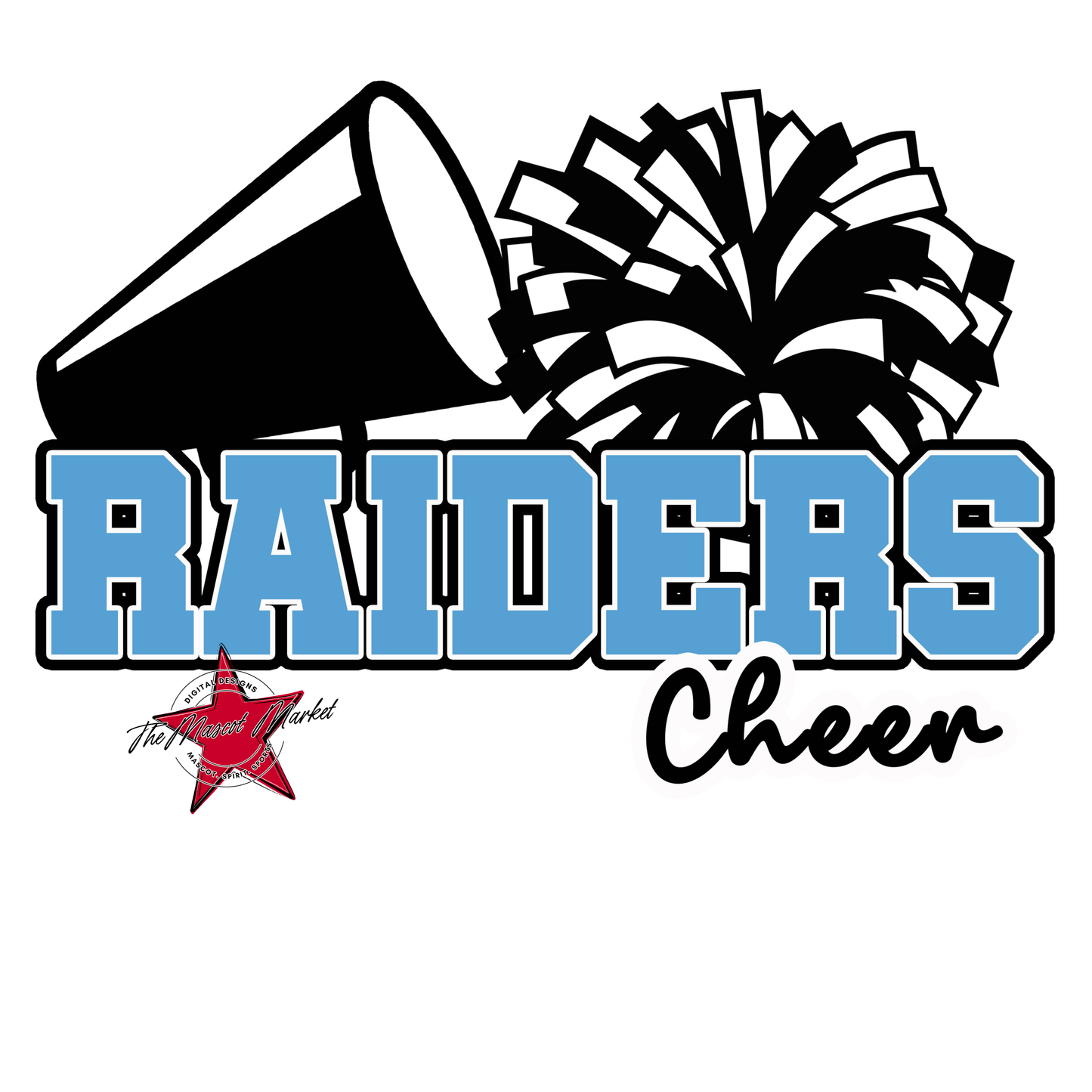 Raiders Varsity Cheer-Carolina Blue