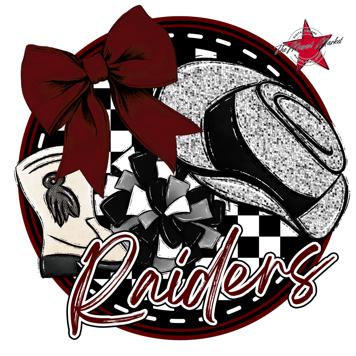 Raiders Circle Drillteam Design-Maroon