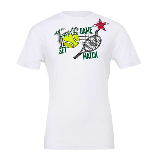Game, Set, Match Tennis Design-Green