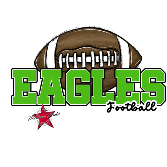 Eagles Varsity Football Design-Bright Green