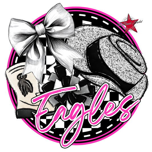 Eagles Circle Drill Team Design-Pink
