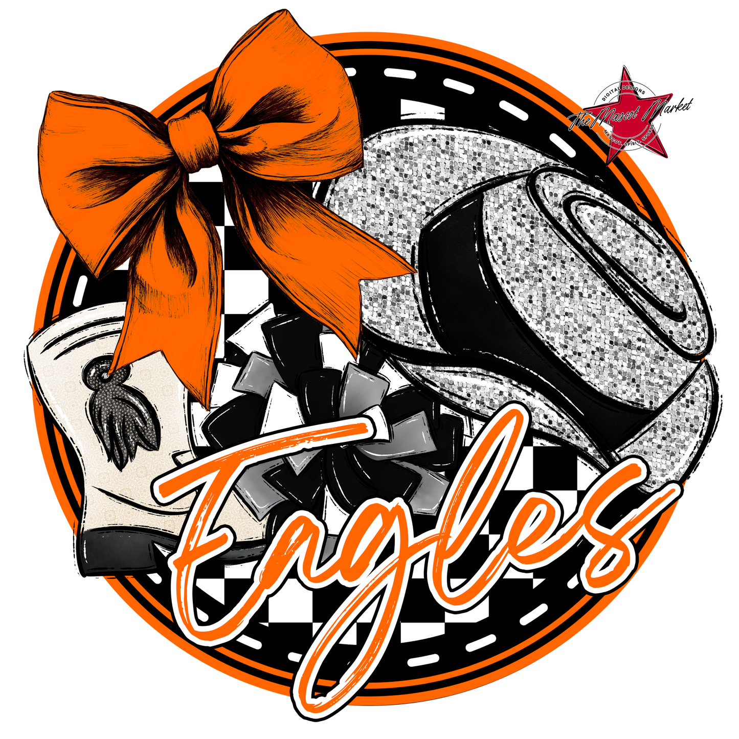 Eagles Circle Drill Team Design-Orange