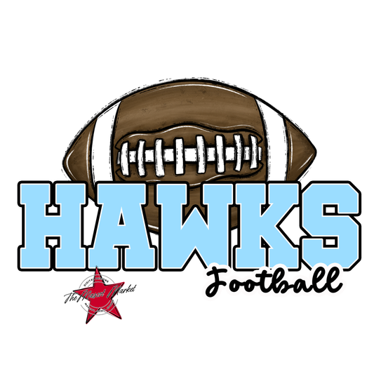 Hawks Varsity Football-Columbia Blue