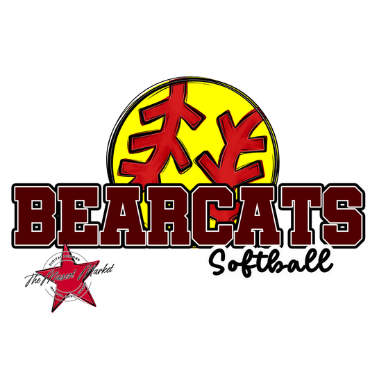 Bearcats Varsity Softball Design-Maroon