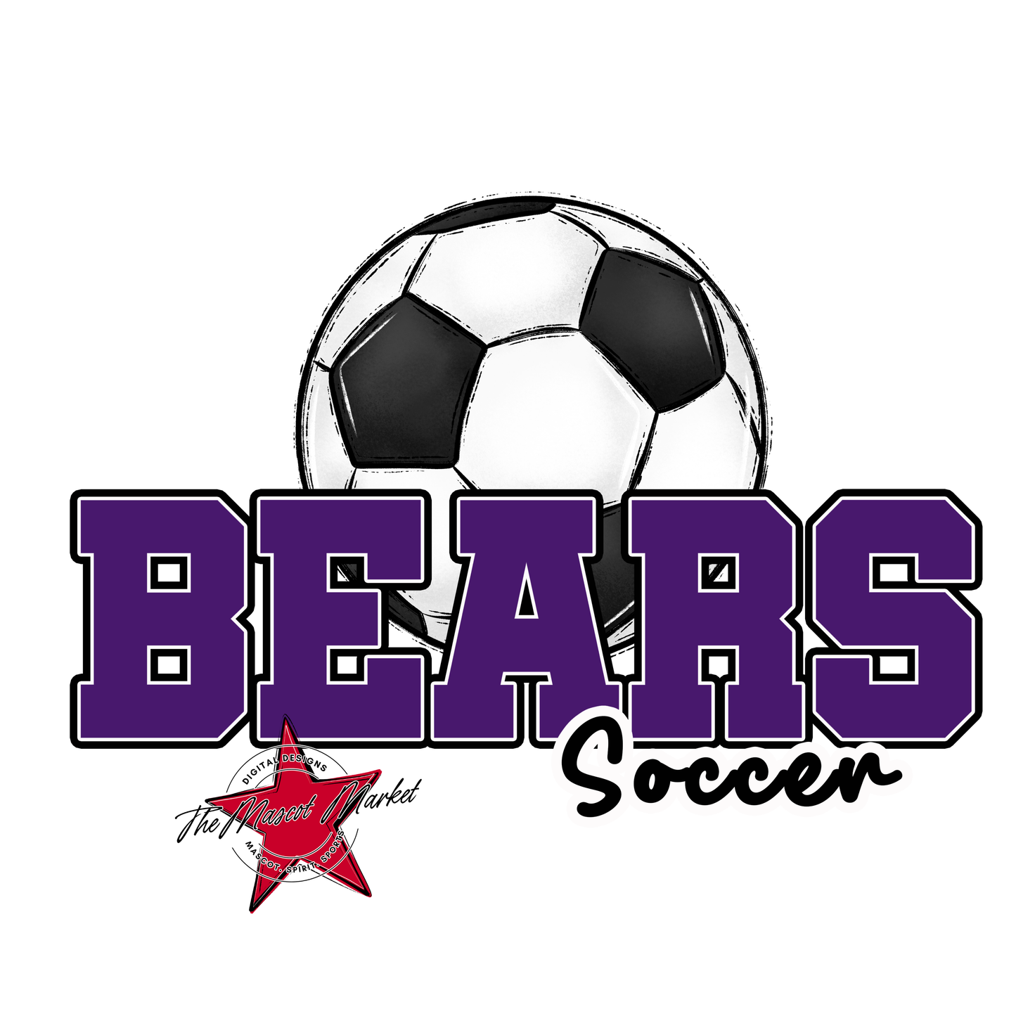 Bears Varsity Soccer Design-Purple