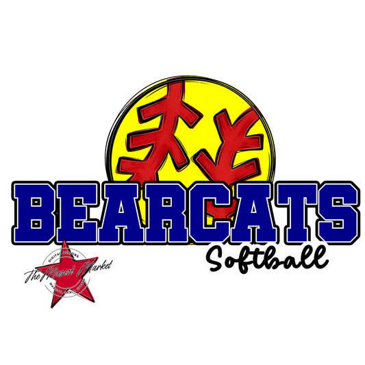 Bearcats Varsity Softball Design-Blue