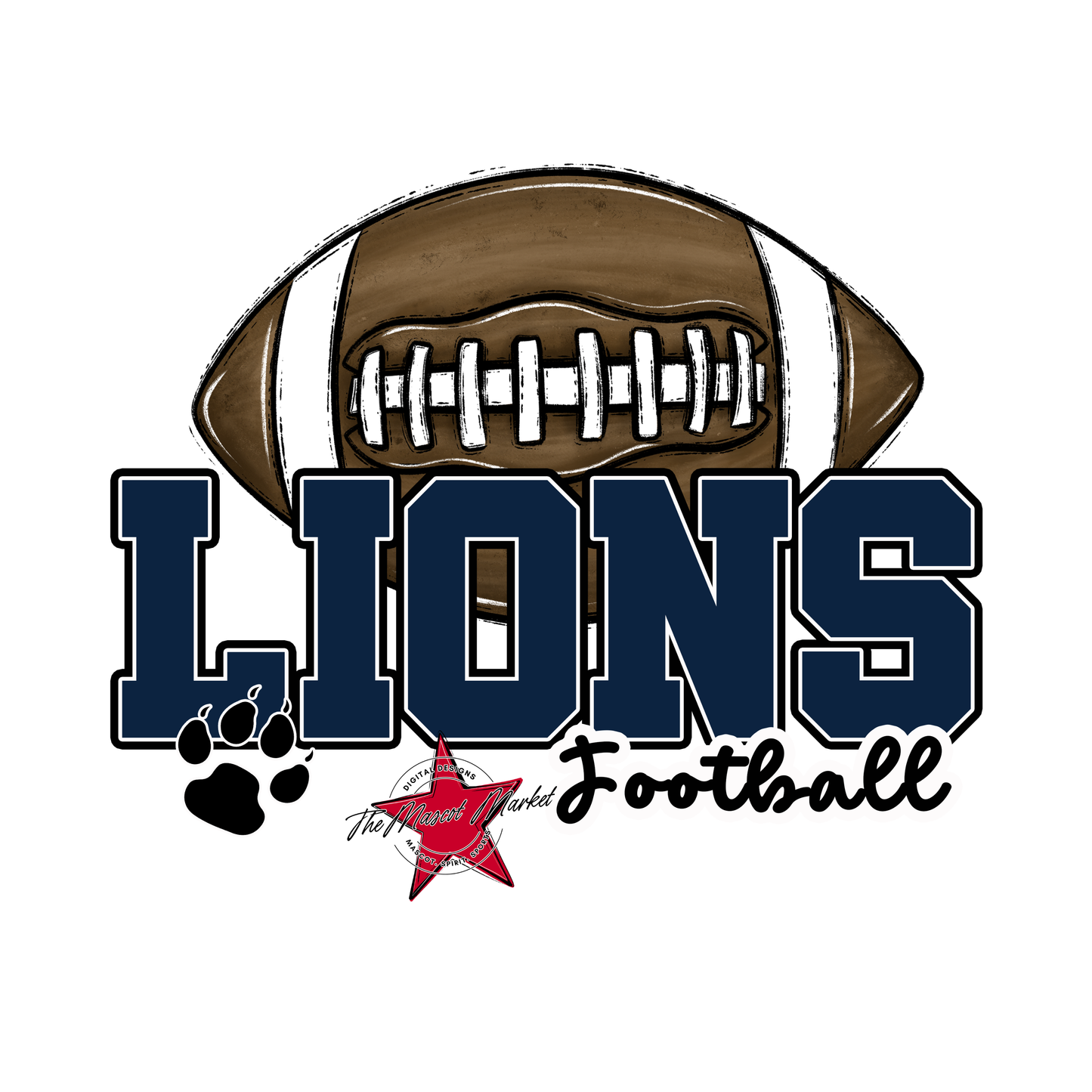 Lions Varsity Football-Navy