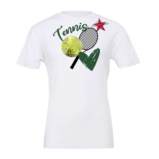 Sequins Tennis Design-Green