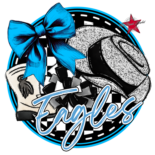 Eagles Circle Drill Team Design-Carolina Blue
