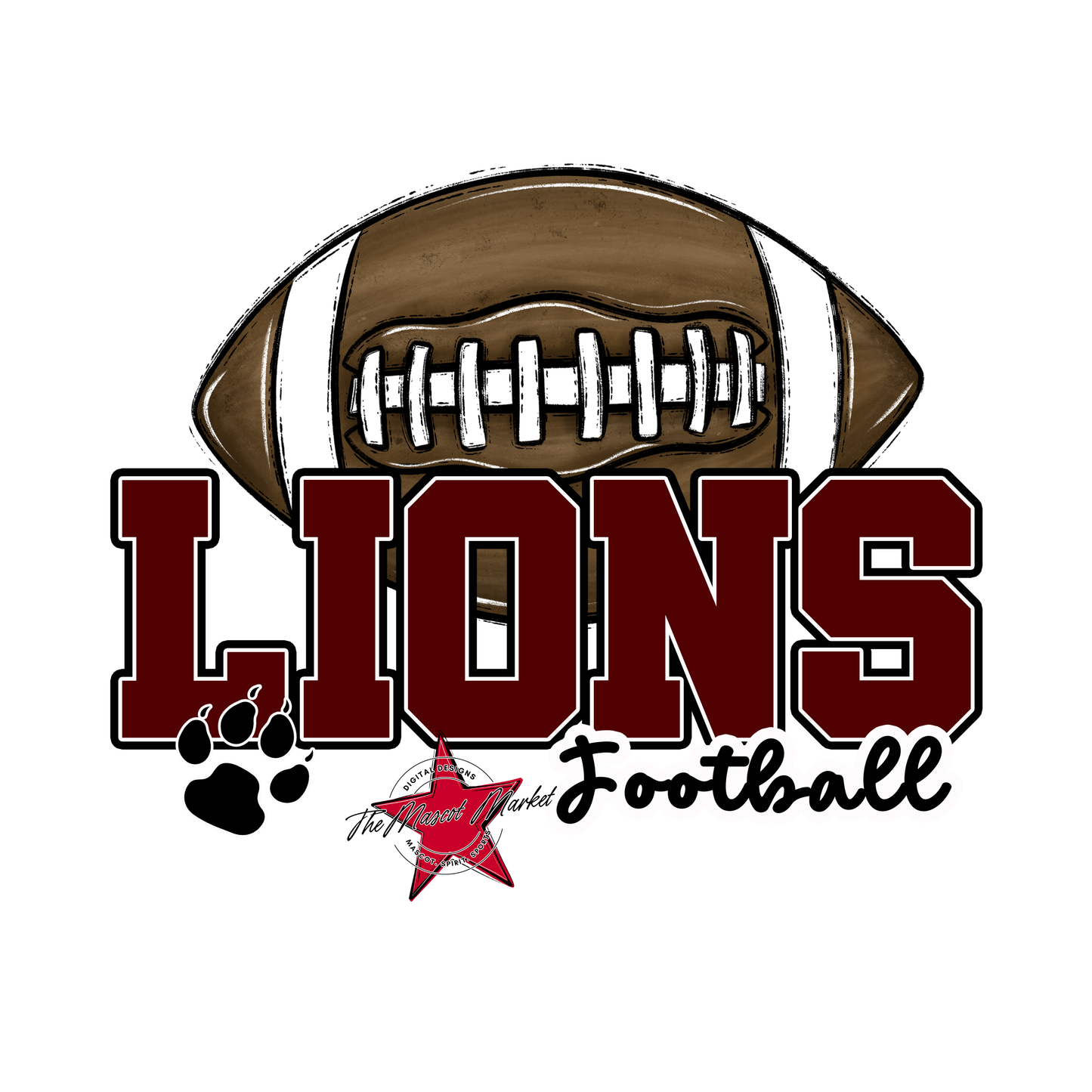 Lions Varsity Football-Maroon