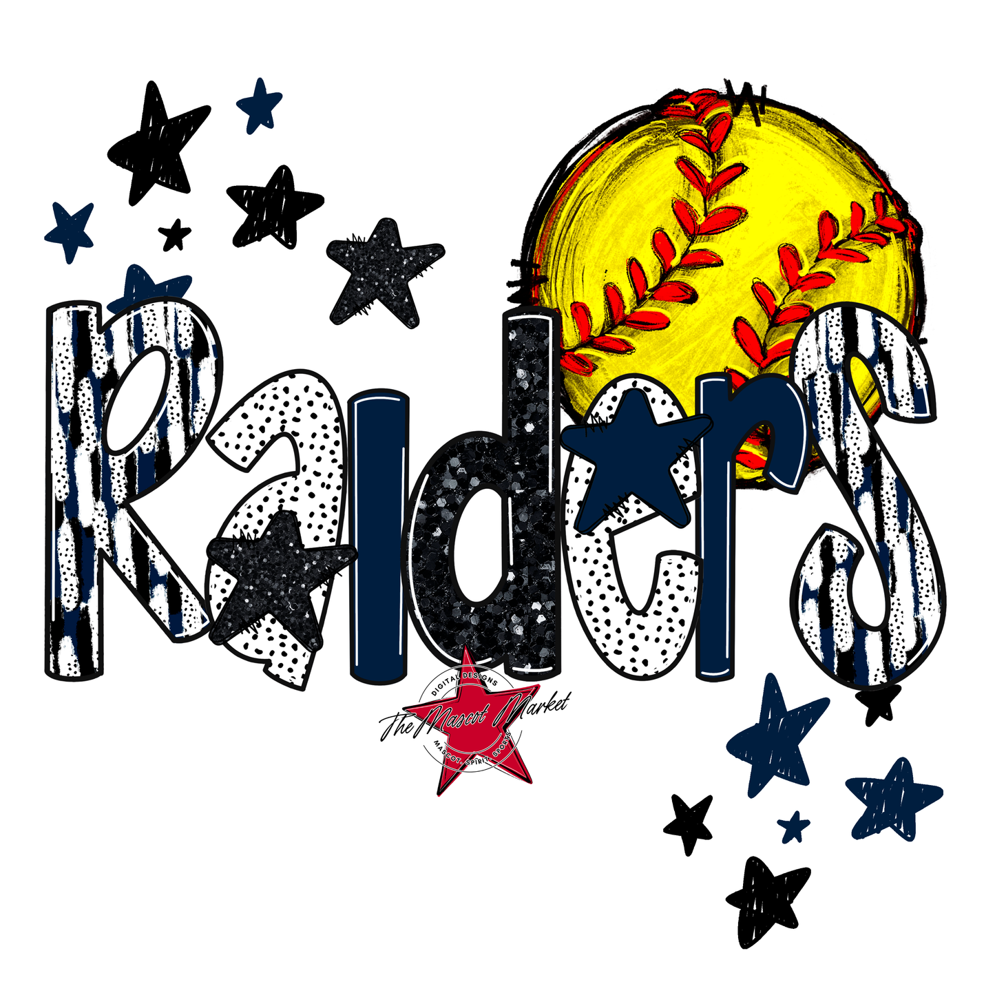 Raiders Softball Scrape-Navy