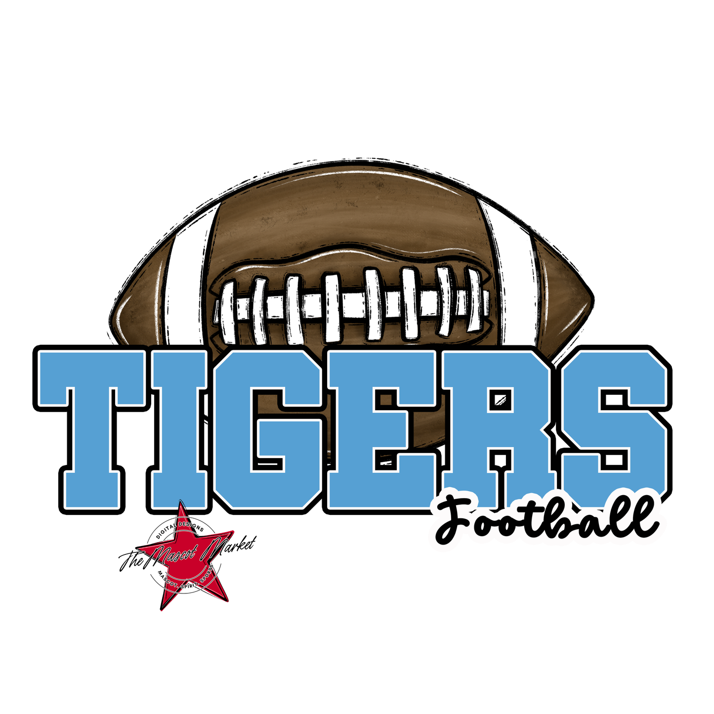 Tigers Varsity Football-Carolina Blue