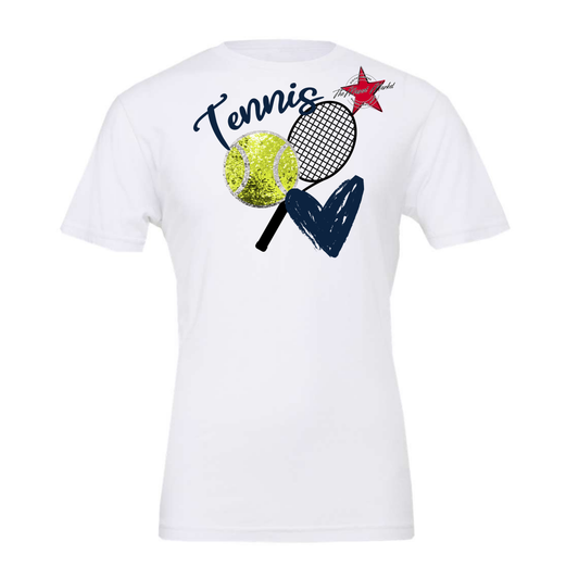 Sequins Tennis Design-Navy