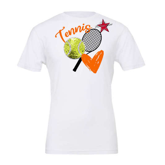 Sequins Tennis Design-Orange