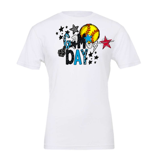 Game Day Softball Scrape Design-Carolina Blue