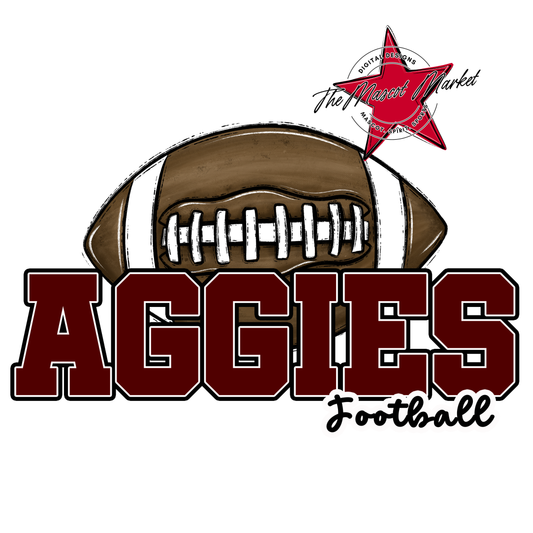 Aggies Varsity Football Design-Maroon
