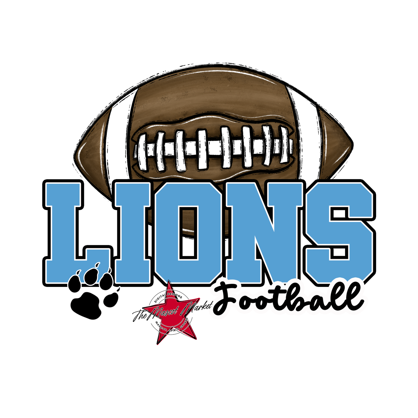Lions Varsity Football-Carolina Blue