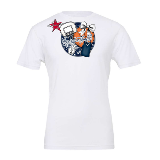 Circle Basketball Design-Navy-Grey