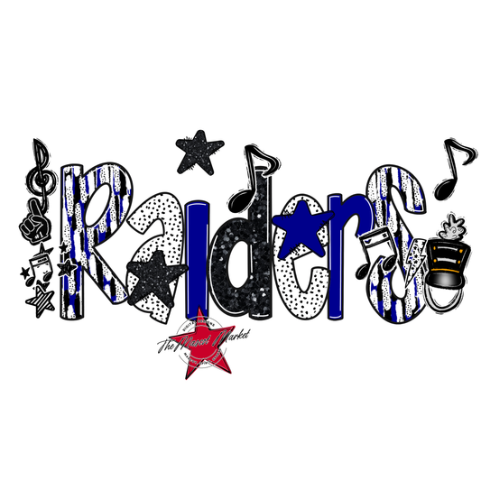 Raiders Band Scrape-Blue