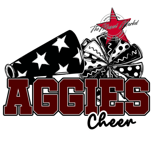 Aggies Varsity Cheer Design-Maroon
