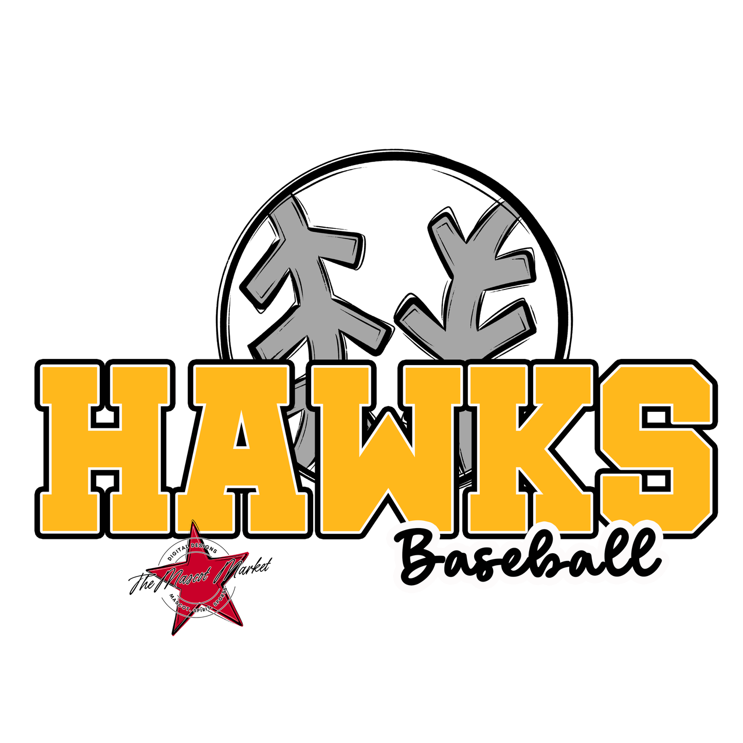 Hawks Varsity Baseball-Yellow