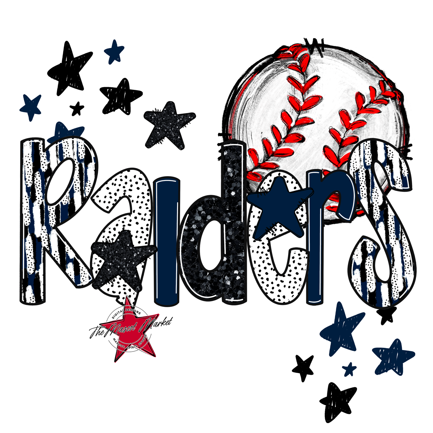 Raiders Baseball Scrape-Navy